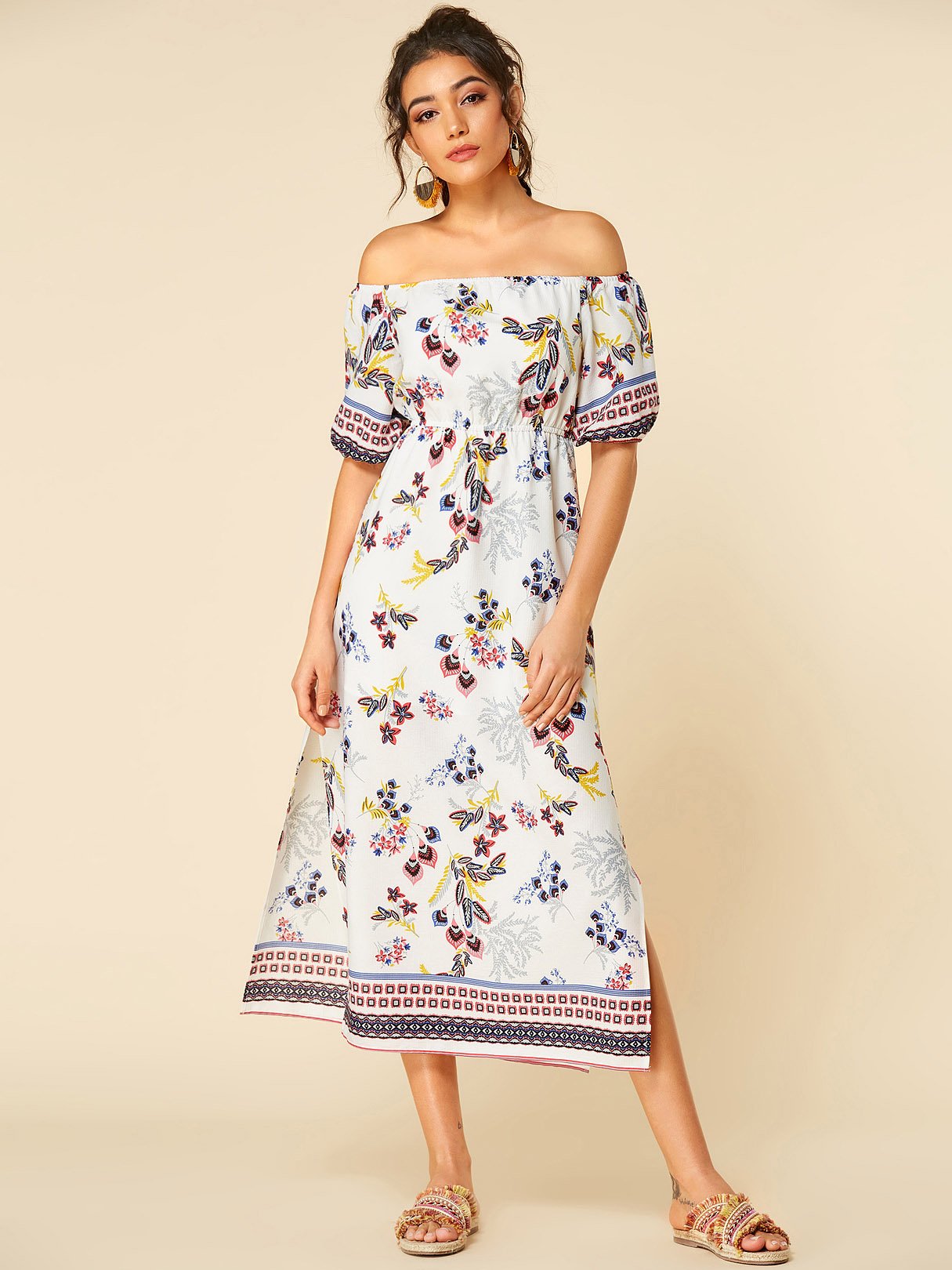 NEW FEELING Womens White Maxi Dresses