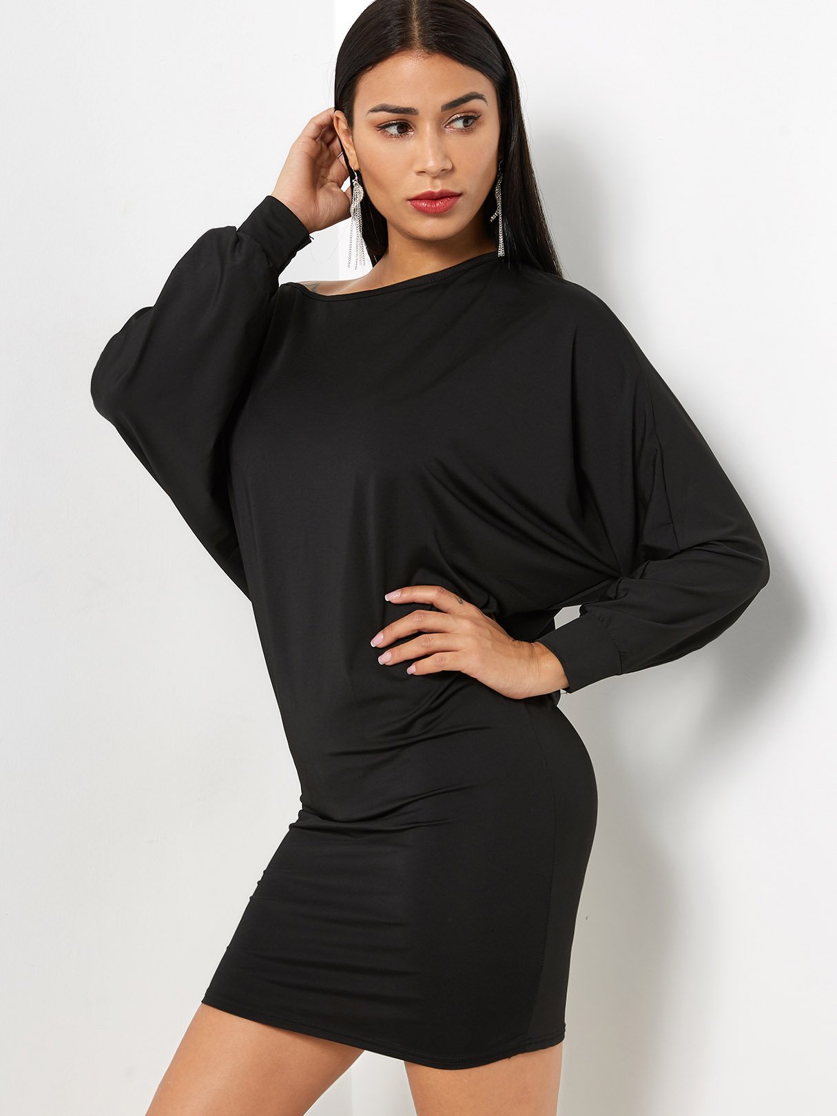 OEM Ladies Black Mini Dresses