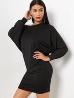 OEM Ladies Black Mini Dresses