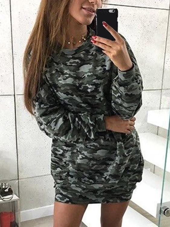 ODM Ladies Long Sleeve Mini Dresses