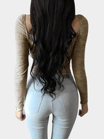 NEW FEELING Womens Khaki T-Shirts