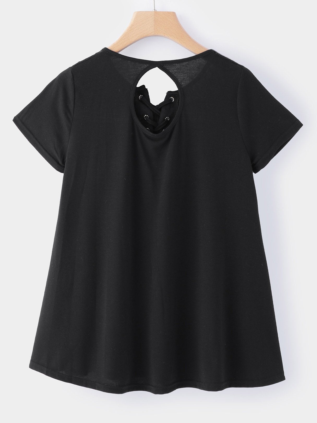 NEW FEELING Womens Black T-Shirts