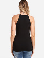 NEW FEELING Womens Black Camis