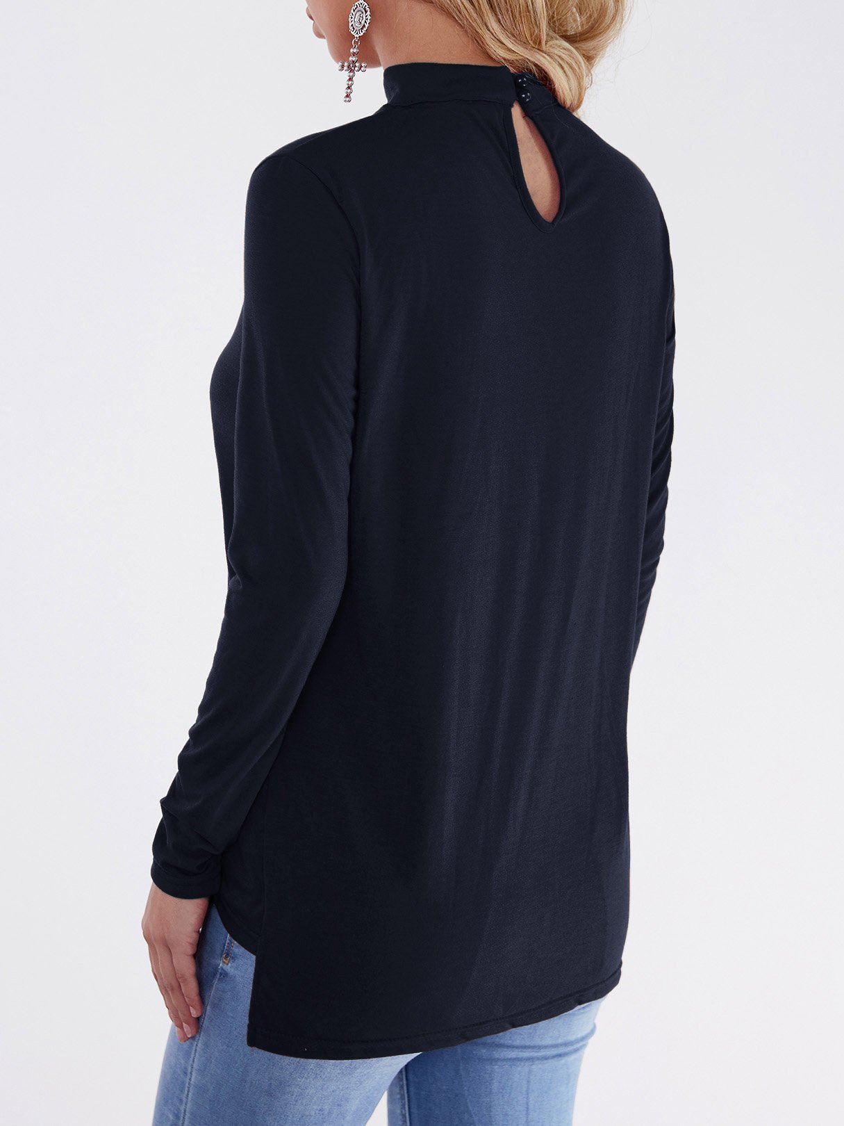 NEW FEELING Womens Navy T-Shirts