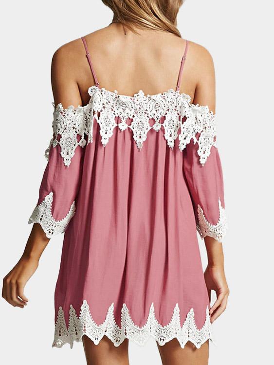 NEW FEELING Womens Pink Casual Dresses