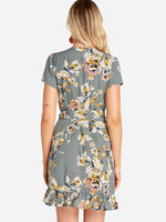 Custom Ladies V-Neck Mini Dress