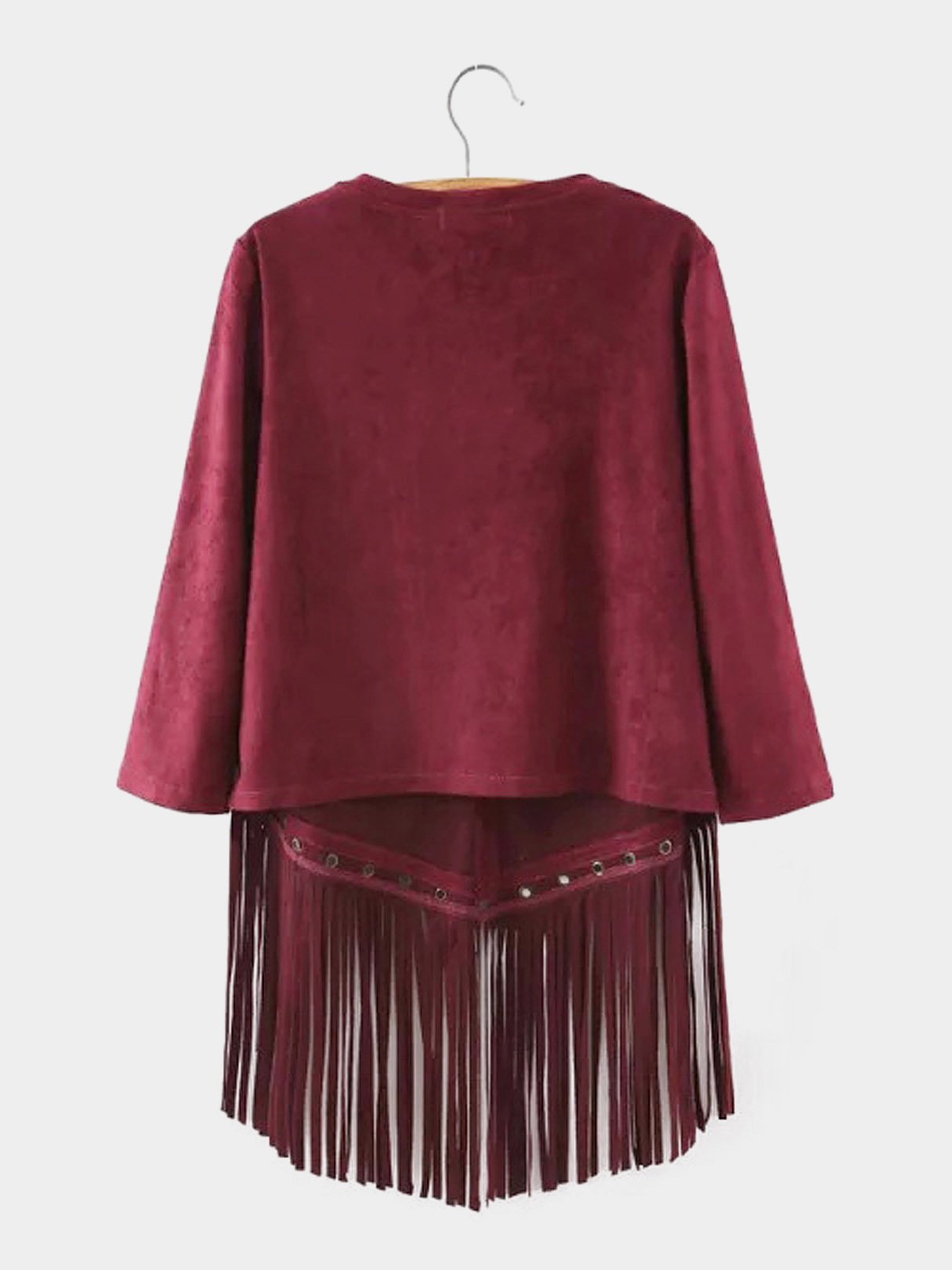 NEW FEELING Womens Burgundy T-Shirts