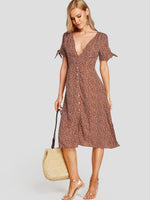 NEW FEELING Womens Red Midi Dresses