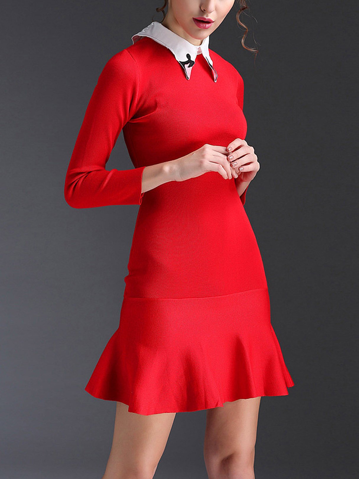 OEM Ladies Red Mini Dresses