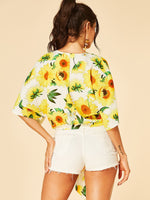 ODM Ladies Half Sleeve Crop Top
