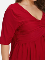 ODM Ladies Half Sleeve Plus Size Tops