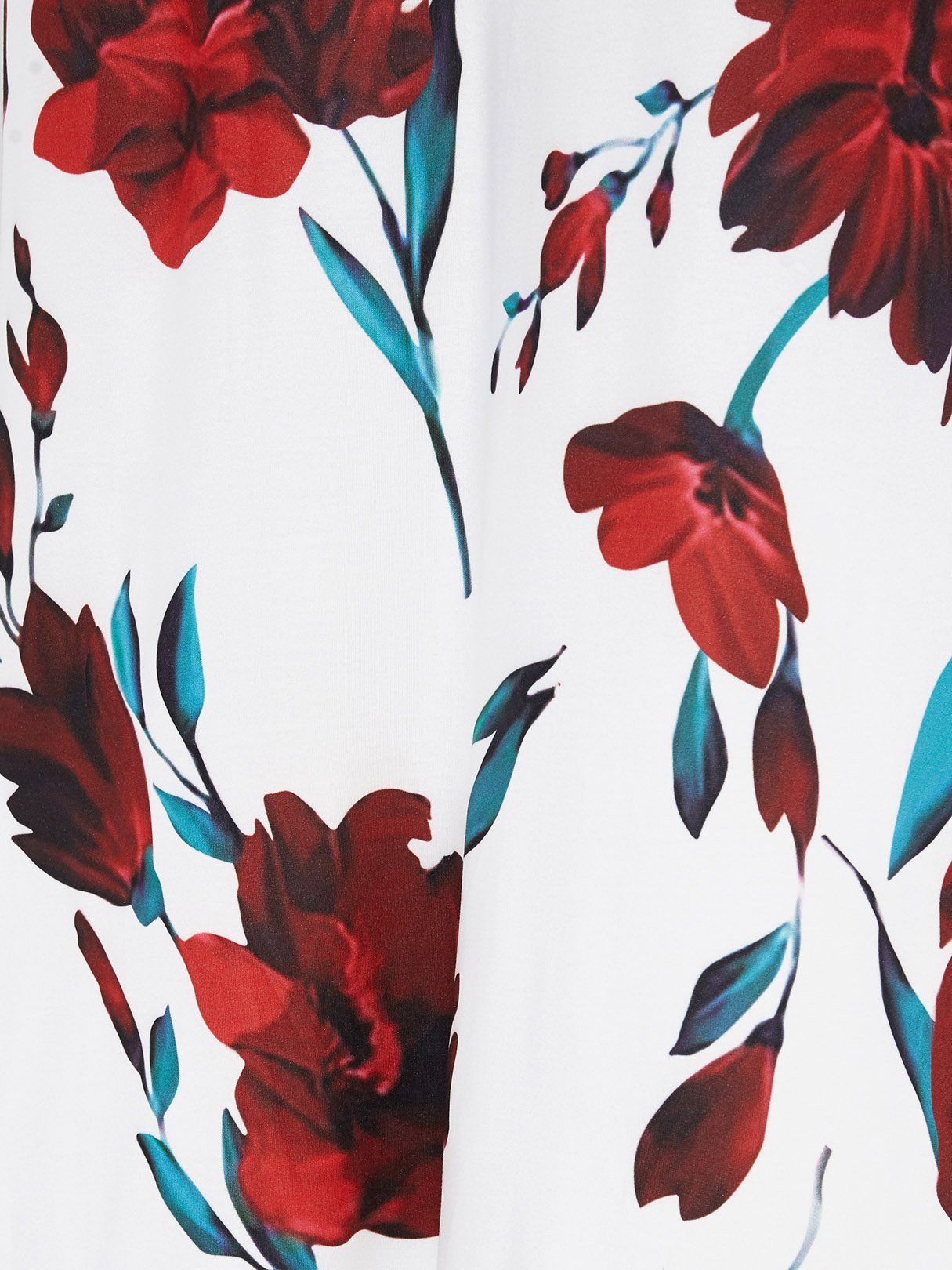 Custom Red And Black Chiffon Dress