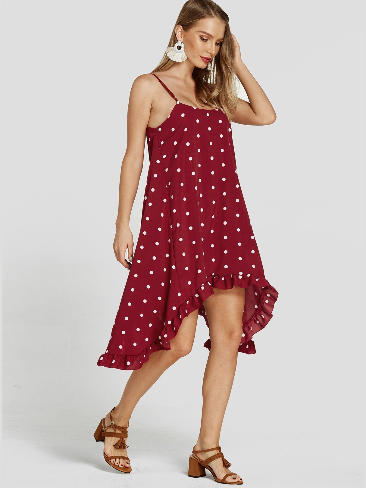 OEM Ladies Red Casual Dresses
