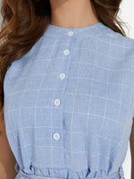 OEM Ladies Blue Casual Dresses