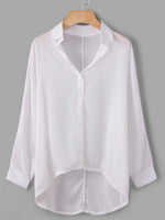 NEW FEELING Womens White Blouses