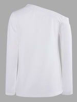 NEW FEELING Womens White T-Shirts