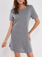 OEM ODM Ladies Grey Mini Dresses