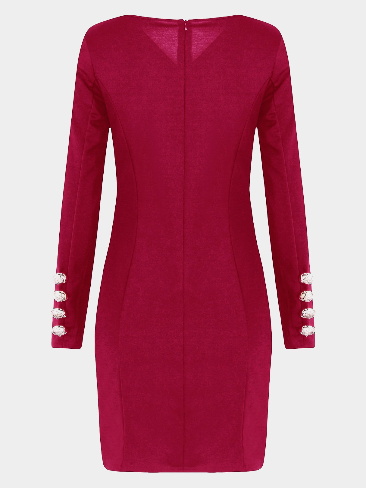 OEM Ladies Burgundy Casual Dresses