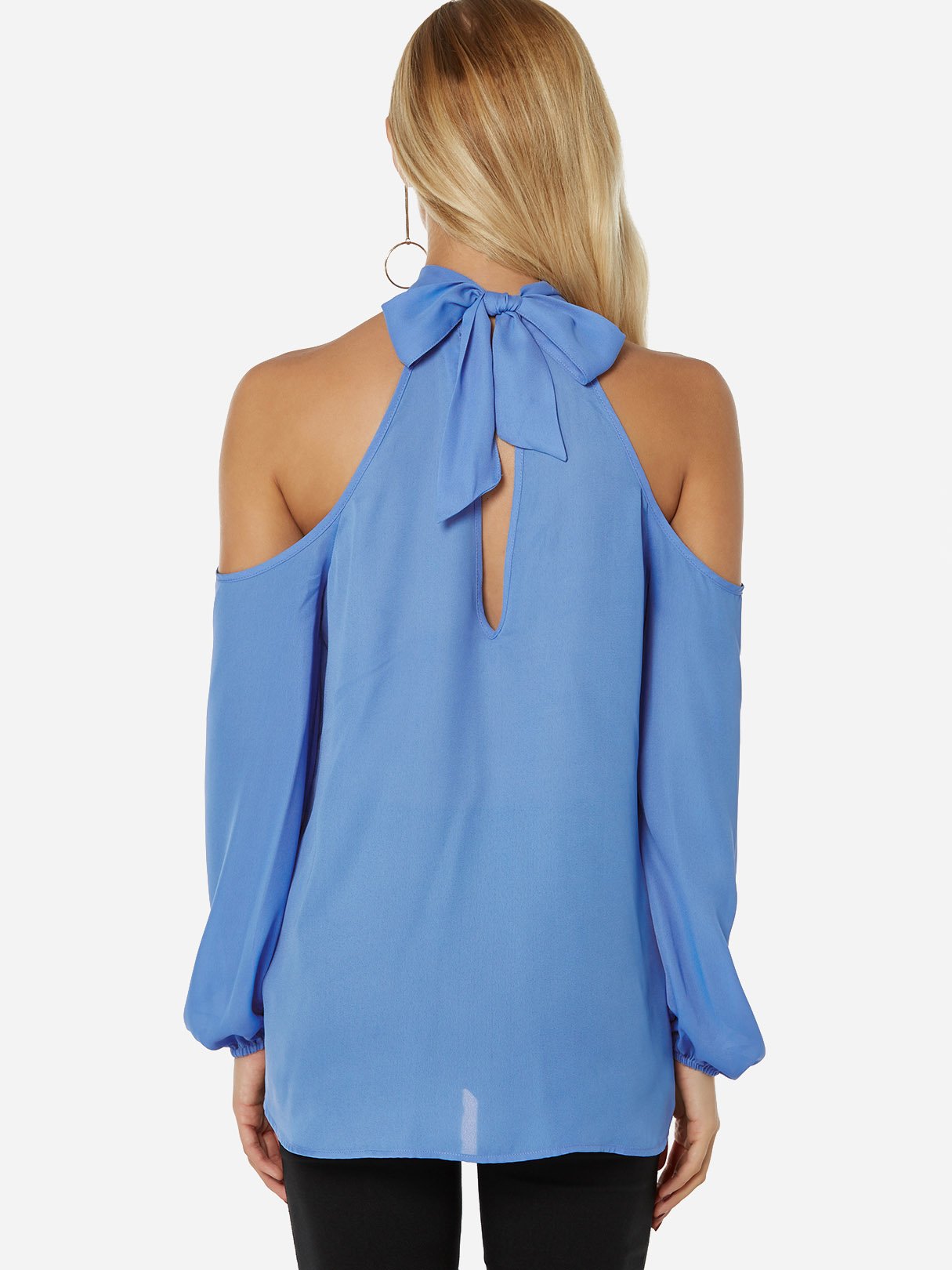 NEW FEELING Womens Blue Blouses