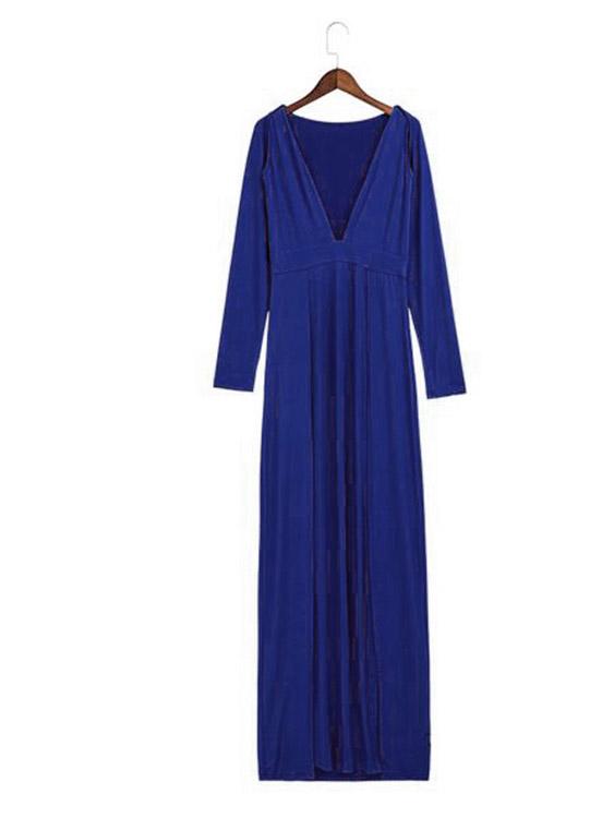 ODM Ladies Long Sleeve Maxi Dress