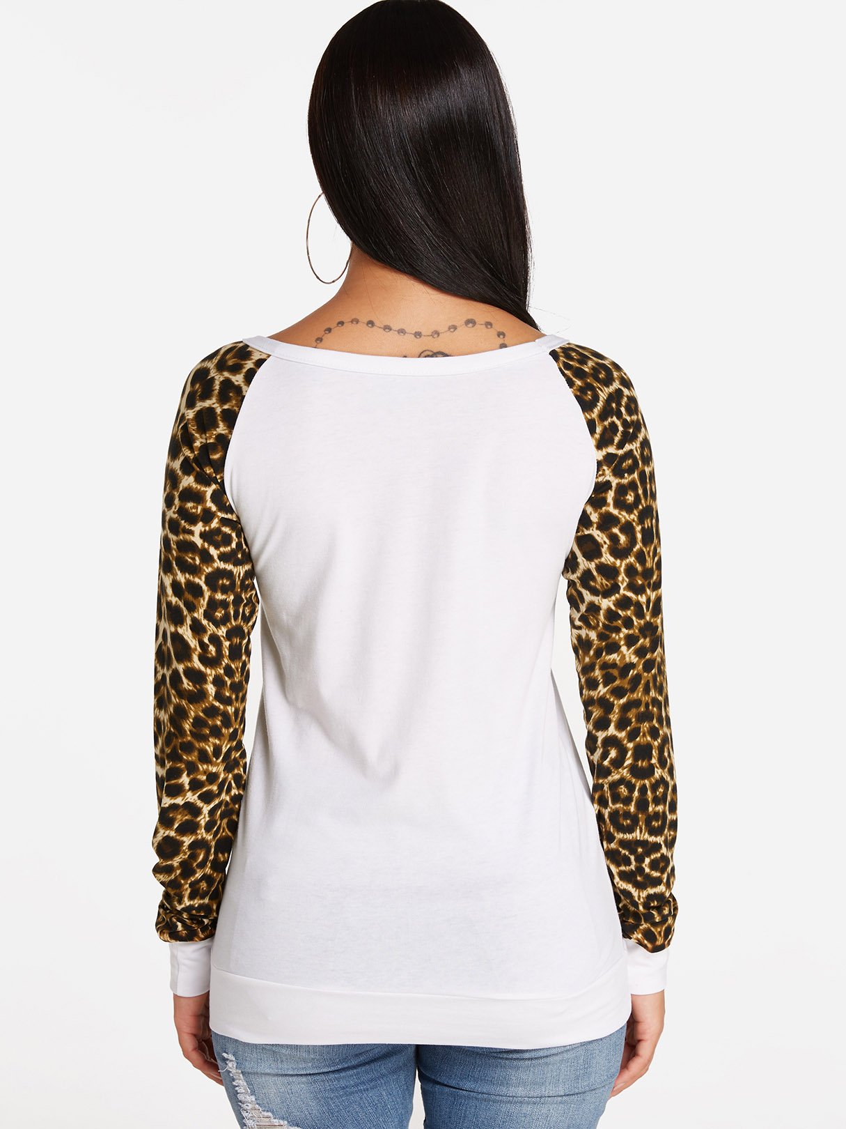 NEW FEELING Womens Leopard T-Shirts