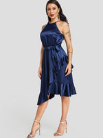 NEW FEELING Womens Navy Midi Dresses