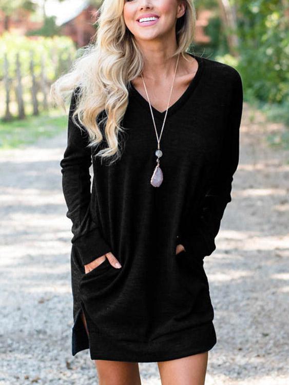 OEM Ladies Black Casual Dresses