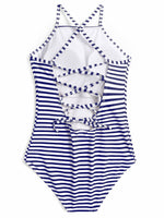 NEW FEELING Womens Navy One-Pieces
