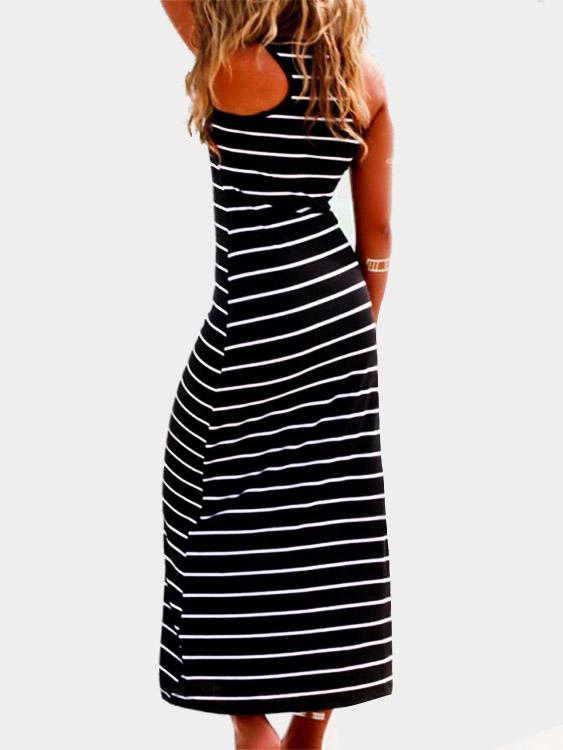 NEW FEELING Womens Black Maxi Dresses