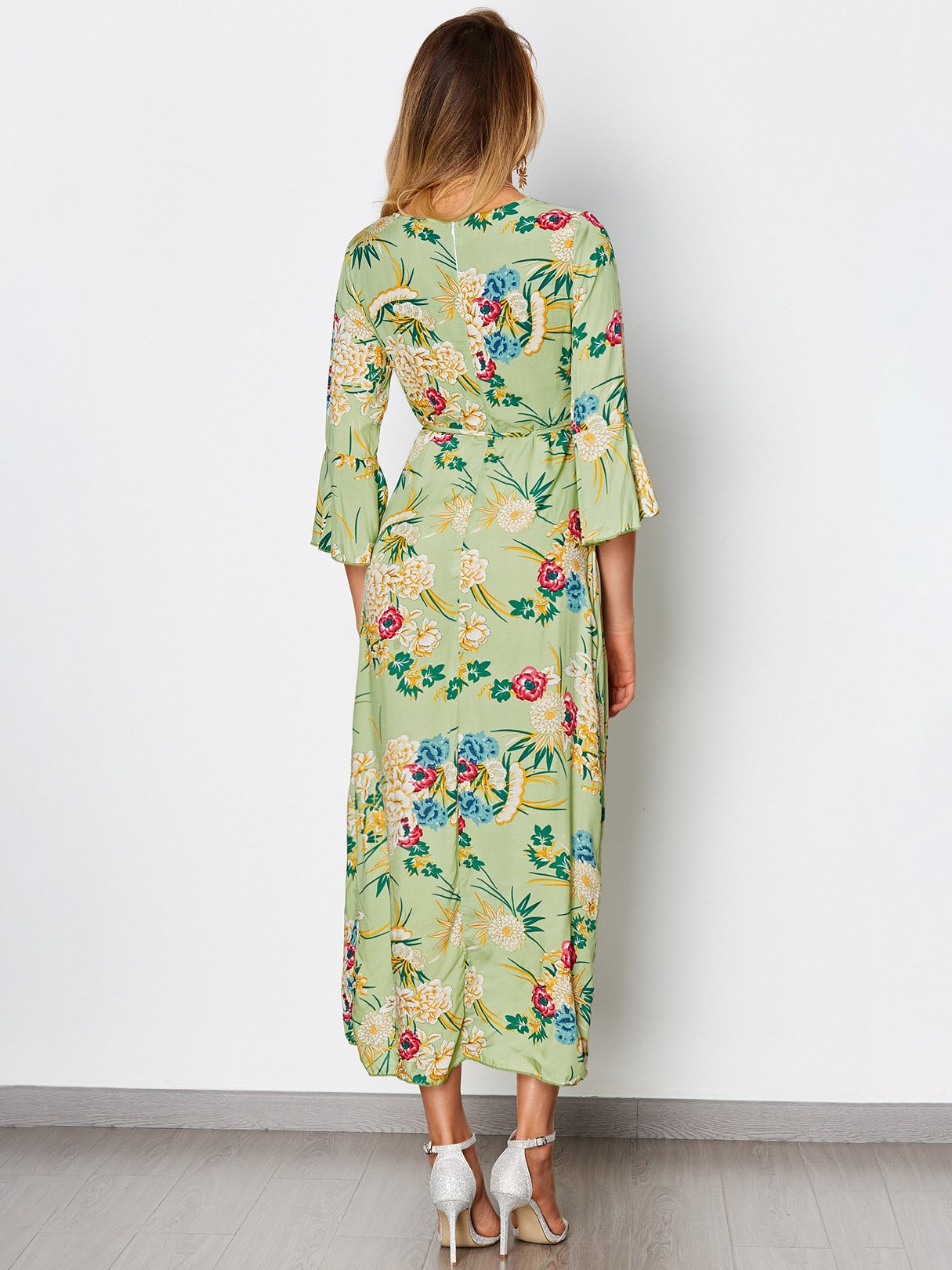 NEW FEELING Womens Green Maxi Dresses