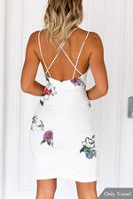 Custom Blue Velvet Shift Dress