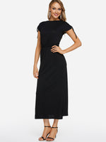 OEM Ladies Black Maxi Dresses