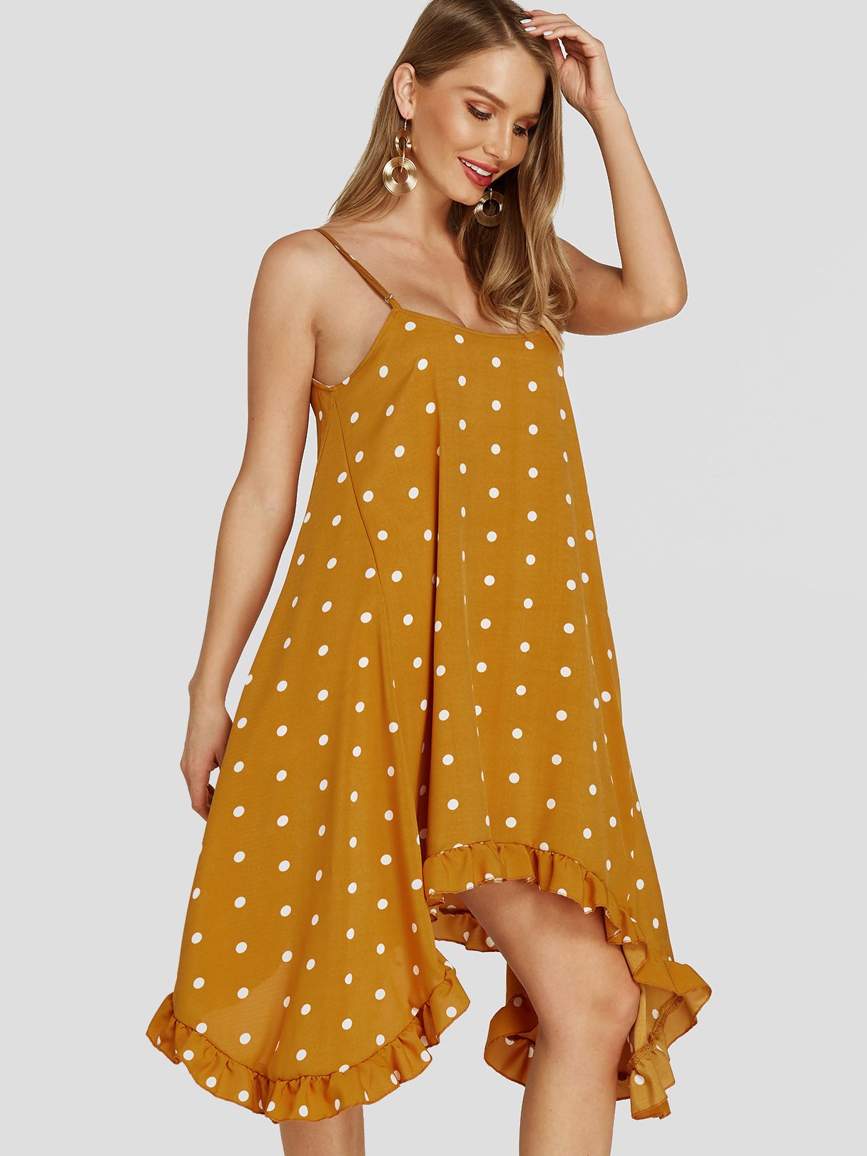 OEM Ladies Yellow Casual Dresses