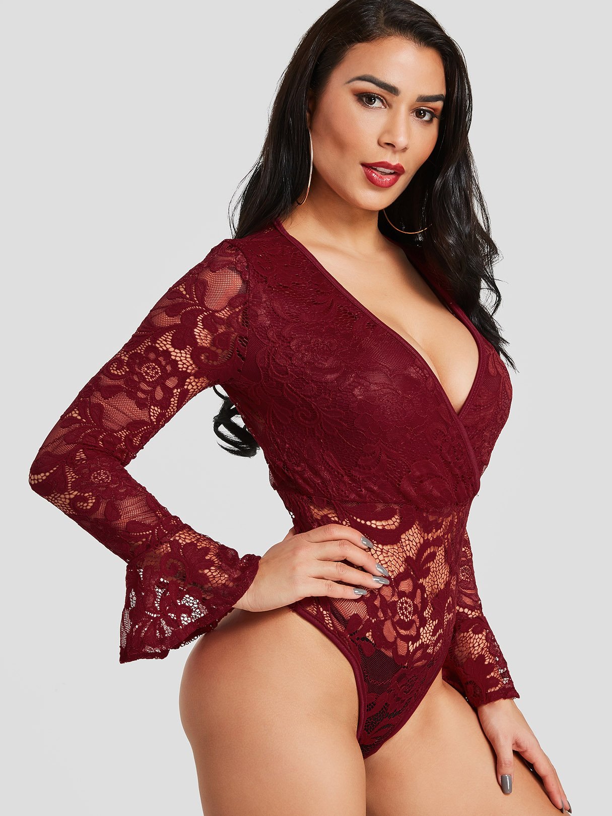 OEM Ladies Burgundy Blouses