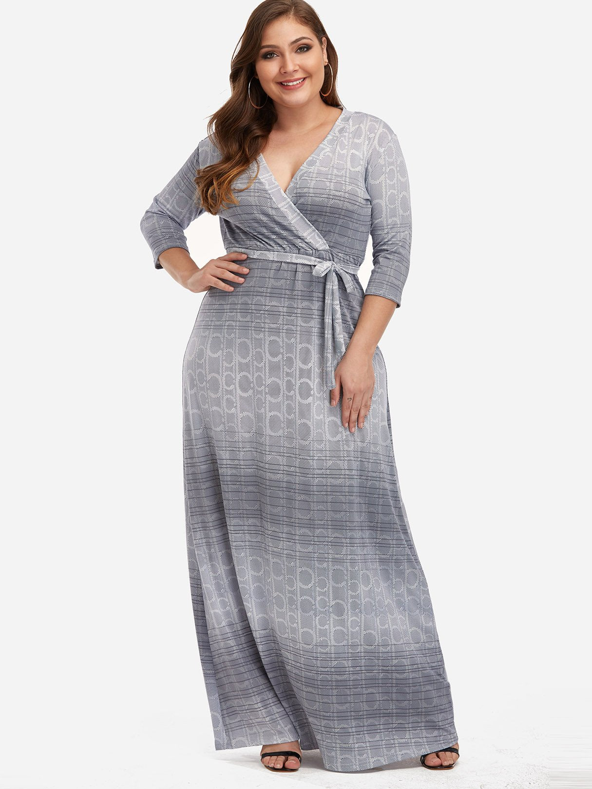 OEM ODM Womens Blue Plus Size Dresses