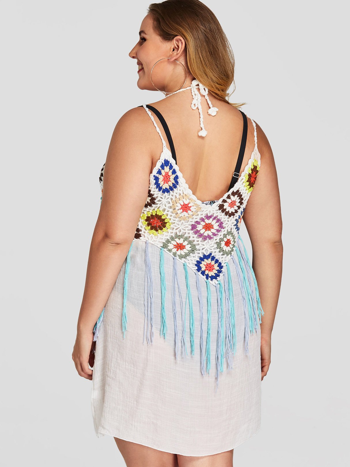 NEW FEELING Womens White Plus Size Tops