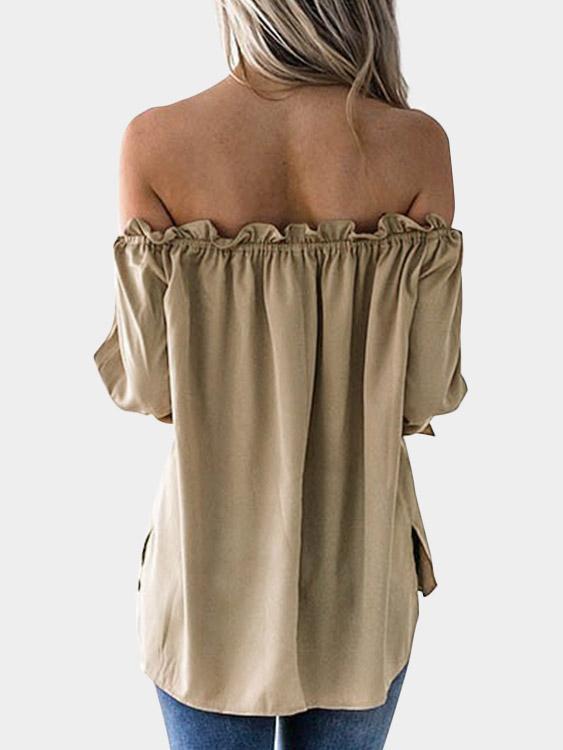 OEM ODM Womens Khaki Blouses