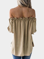 OEM ODM Womens Khaki Blouses