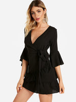 ODM Ladies 3/4 Sleeve Mini Dress