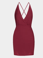 NEW FEELING Womens Burgundy Mini Dresses