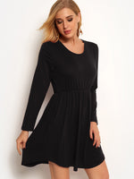 Custom Womens Long Sleeve Mini Dress