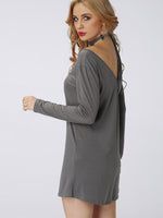 OEM Ladies Grey Mini Dresses