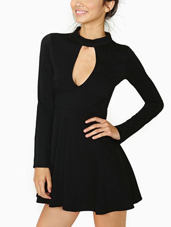 OEM Ladies Black Mini Dresses