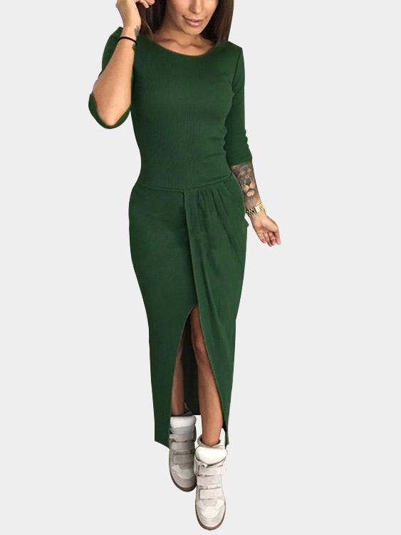 OEM ODM Womens Green Maxi Dresses