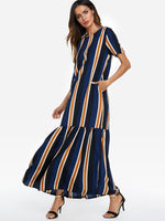 OEM ODM Womens Short Sleeve Maxi Dress