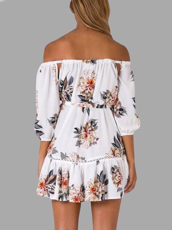 NEW FEELING Womens White Mini Dresses