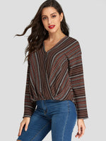 OEM Ladies Brown Blouses
