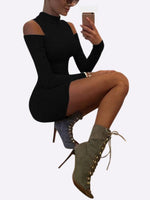 NEW FEELING Womens Black Mini Dresses