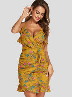 OEM Ladies Floral Mini Dresses