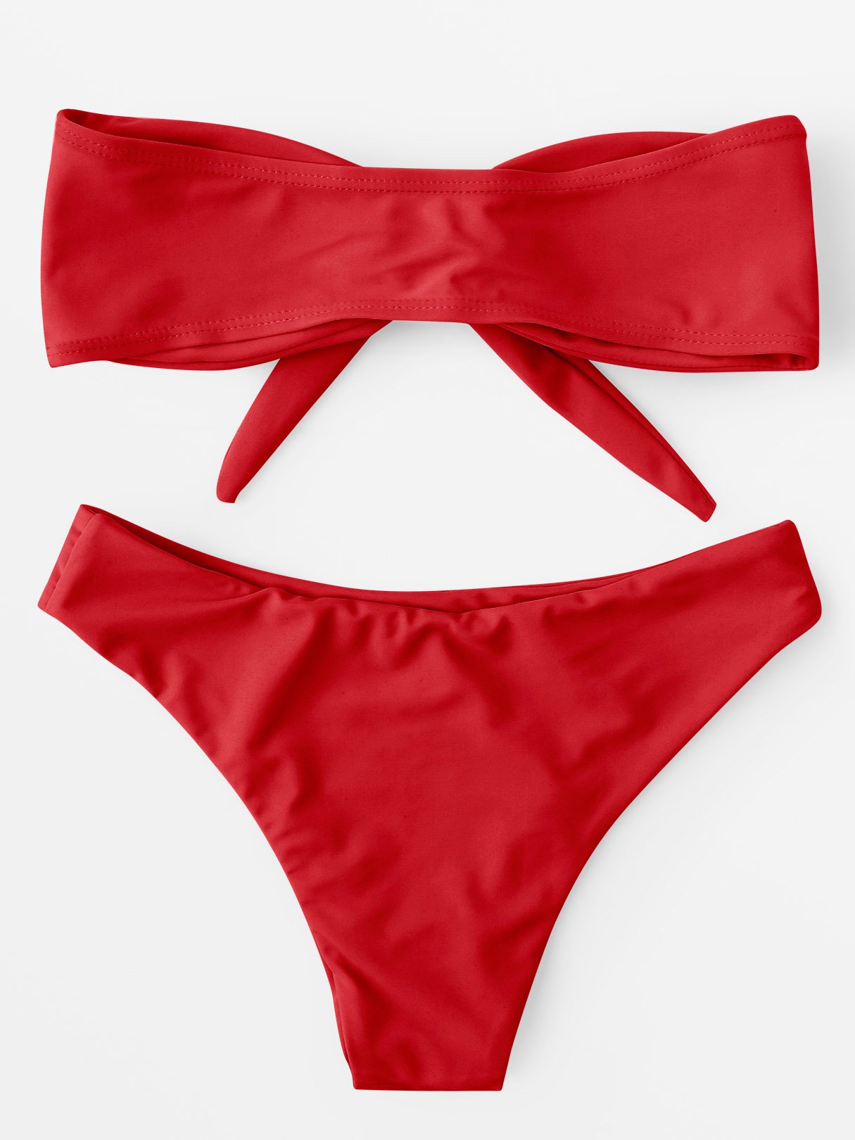 NEW FEELING Womens Red Bikinis